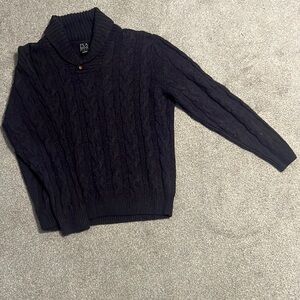 Men’s New Dark Purple Knitted Sweater